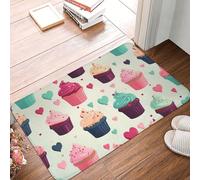 Zerbino assorbente antiscivolo tappetino di benvenuto per tutte le stagioni tappetino resistente Cupcake Candy Hearts Sweet Front Zerbino basso profilo portico ingresso tappeti cucina per ingresso