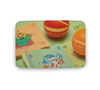 Zerbino assorbente da bagno, tappetino da bagno antiscivolo, morbido, tappetino da bagno, 40 x 60 cm, per ingresso, biglietti da bingo e palline, lavabile, per interni, decorazione per la casa
