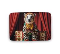Zerbino assorbente da bagno, tappetino da bagno antiscivolo, morbido, tappetino da bagno, 40 x 60 cm, per ingresso, viaggi, circo, animali, lavabile, per interni, decorazione per la casa