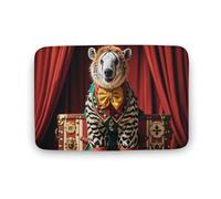 Zerbino assorbente da bagno tappetino da bagno antiscivolo morbido tappeto da bagno 50 x 80 cm, tappetino per ingresso viaggi, circo animali, tappeto lavabile, tappeto per interni, decorazione per la