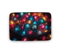 Zerbino assorbente da bagno tappetino da bagno antiscivolo morbido tappeto da bagno 50 x 80 cm tappetino per ingresso palline colorate tappeto lavabile tappeto per interni decorazione della casa