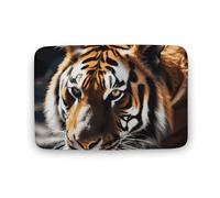 Zerbino assorbente da bagno, tappetino di benvenuto per esterni, antiscivolo, morbido, tappetino da bagno, 40 x 60 cm, tappetino per ingresso con animali selvatici, tigre, lavabile, tappeto per