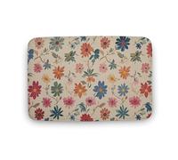 Zerbino assorbente da bagno, tappetino di benvenuto per esterni, antiscivolo, morbido, tappeto da bagno, 50 x 80 cm, tappetino per ingresso Gardenia, tappeto lavabile, tappeto per interni, decorazione