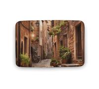 Zerbino assorbente da bagno, tappetino di benvenuto per esterni, antiscivolo, morbido, tappeto da bagno, 50 x 80 cm, tappetino per porta d'ingresso, tappeto italiano, lavabile, tappeto per interni