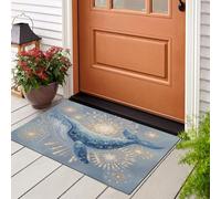 Zerbino Assorbente Fuochi D'Artificio Sogno Balena, Antiscivolo Lavabile Tappeto Per Cucina Ingresso Porta D'Ingresso, Zerbini Azzurro Cielo Animali Romantici, Zerbino Per Interni Camera Da Letto