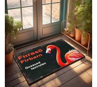Zerbino autunnale con fenicottero paradiso: Guasuad Isciruten Firbarn Firas? Zerbino invernale zerbino per esterni autunno Benvenuto Mats For Fron(65 x 90 cm)