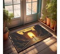 Zerbino autunnale per esterni Desert Storm: A Journey Through Time, zerbino di benvenuto per ingresso esterno, tappetino da scrivania (40 x 60 cm)