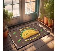 Zerbino autunnale per esterni Thirsty Taco: The Ultimate Disidratazione Warning! Zerbino di benvenuto per ingresso esterno tappetino scrivania (40 x 60 cm)