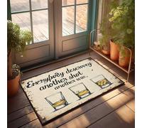 Zerbino autunnale per ingresso esterno Tutti meritano un altro colpo: A Cheers To Life'S Moments! Zerbino per porta d'ingresso, tappeto per interni e cucina (50 x 80 cm)
