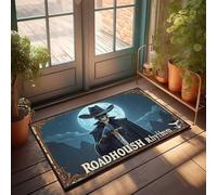 Zerbino autunnale Roadhouse Rhythm: The Western Ghost Rider, zerbino per porta d'ingresso esterna per porte interne M (40 x 60 cm)