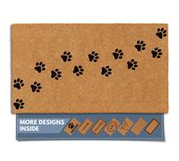 Zerbino Barnyard Designs in fibra di cocco naturale con supporto resistente - Grande e grazioso zerbino antiscivolo per ingresso esterno o verand