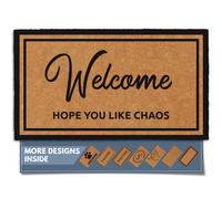 Zerbino Barnyard Designs in fibra di cocco naturale con supporto resistente - Grande e grazioso zerbino antiscivolo per ingresso esterno o verand