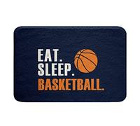 Zerbino Basketball3D Ball Sports Eat Sleep Basketball Ball Games Assorbente Zerbino Ingresso Antiscivolo Tappeto Per Corridoio Ingresso Interno 40X60Cm