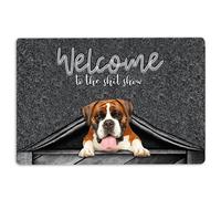 Zerbino Boxer, cane Boxer Welcome to The Shitshow Gifts For Dog Lovers Zerbino di benvenuto decorazioni casa Regali