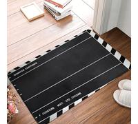 Zerbino classico per interni ed esterni, antiscivolo, assorbente, a basso profilo, lavabile, in flanella, 40,6 x 61 cm