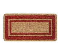 emmevi Zerbino Cocco Ingresso Porta 33x60 Cm Elegante Robusto Antiscivolo Asciugapassi Esterno Bordeaux