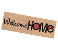 Zerbino Cocco Naturale Antiscivolo 25x75 cm Tappeto Casa Porta Ingresso Entrata Esterno (B)