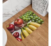 Zerbino con frutta fresca, zerbino di benvenuto, antiscivolo, assorbente, morbido, lavabile, tappeto moderno per cucina, camera da letto, bagno, decorazione 40,6 x 61 cm