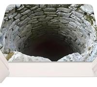 Zerbino con illusione ottica 3D, design con foro senza fondo con retro antiscivolo, per interni ed esterni, bagno, camera da letto, cucina, ingresso (pozzo, 40 x 60 cm)