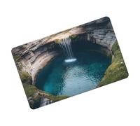 Zerbino con illusione ottica con fori senza fondo effetto illusioni | Tappeto tridimensionale assorbente per il corridoio del bagno e l'ingresso
