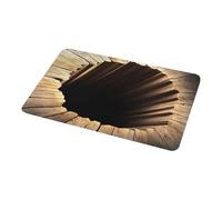 Zerbino con illusione ottica, tappeto antiscivolo con abisso, 50 x 80 cm, effetto visivo 3D, per esterni, bagno, porta d'ingresso, camera da , balcone, soggiorno, garage, ingresso