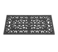 Zerbino con motivi - 45 x 75 cm - Stile classico - Colore nero