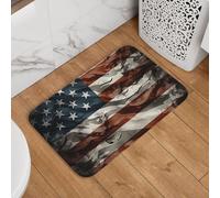 Zerbino con motivo mimetico americano, zerbino di benvenuto, antiscivolo, assorbente, morbido, lavabile, tappeto da bagno, 40,6 x 61 cm, per cucina, camera da letto, bagno, arredamento elegante