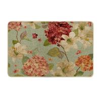 Zerbino con ortensia, elegante, stile europeo, con nucleo in stile shabby giglio, fiore primaverile, blu, in gomma, antiscivolo, per esterni, patio, interno, portico, aula, impermeabile, cattura lo