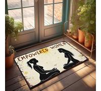 Zerbino con portico anteriore con scritta in inglese "A Journey Of Self-Discovery and Strength", decorazione da bar per la casa e per gli uomini (65 x 90 cm)