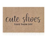 Zerbino con scarpe carine toglierli zerbini per interni ed esterni in gomma resistente zerbino cattura sporco antiscivolo lavabile barriera tappetino ingresso scarpe raschietto super assorbente