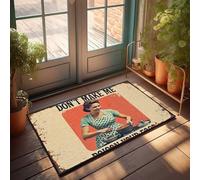 Zerbino con scritta "Don'T Make Me Poison Your Food", decorazione per la casa e il paese (40 x 60 cm)