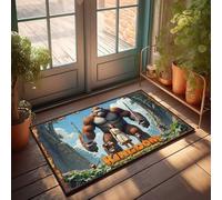 Zerbino con scritta "Kingdom Of The Planet: A Tale Of Titans And Adventures", zerbino decorativo per la stanza degli uomini, con frasi divertenti (40 x 60 cm)