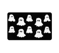 Zerbino con scritta "Welcome to Our Funny Home", 30,5 x 45,7 cm, motivo: Halloween 2025, con scritta "Welcome to Our Funny Home", per camera da letto, bagno, coperta autunnale (D, taglia unica)