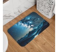 Zerbino con stelle, antiscivolo, assorbente, morbido, lavabile, tappeto moderno per cucina, camera da letto, bagno, decorazione 40,6 x 61 cm