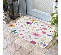 Zerbino Da Esterno Botanical Flowers Spring Pastoral Florwers, Morbido Tappetini Antiscivolo Tappeto Da Bagno 40X60Cm Per Giardino Cucina Terrazzo