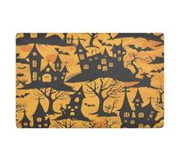 Zerbino decorativo con foto racconti della cripta, ingresso esterno, ingresso esterno, interno, zerbino 81,3 x 50,8 cm, retro in gomma antiscivolo, extra per casa, casa, casa, casa, cucina, patio