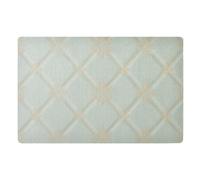 Zerbino decorativo europeo retrò verde e oro per ingresso esterno interno trappola sporco e umidità retro zerbino 81,3 x 50,8 cm gomma antiscivolo e lavabile per tutte le stagioni tappetino da cucina