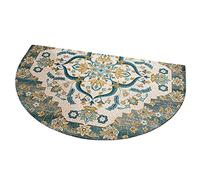 Zerbino di Benvenuto a Semicerchio,Zerbino Vintage retrò di Stile Americano per l'ingresso all'Interno all'aperto,Tappetino Antiscivolo Resistente all'Usura per l'ingresso nel Patio (B,60x90cm)