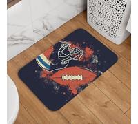 Zerbino di benvenuto con football americano, 40,6 x 61 cm, antiscivolo, assorbente, morbido, lavabile, tappeto moderno per cucina, camera da letto, bagno, arredamento moderno