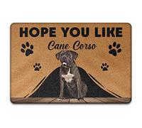 Zerbino di Benvenuto Confortevole Tappeto Esterno Facile da Pulire Zerbino Ingresso Esterno per Soggiorno Camera Letto Nuova Casa 40X60cm Cane Corso, per Il Regalo degli Amanti dei Cani