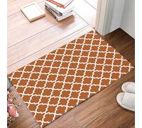 Zerbino Di Benvenuto Country Morocco Style Orange, Resistente Tappetino Di Benvenuto Multiuso Tappeto Da Cucina 40X60Cm Per Cortile Camera Giardino