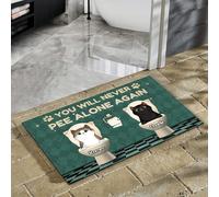 Zerbino Di Benvenuto Facile Da Pulire Tappeto Ingresso Casa Resistente Tappetini Porta Dingresso Per Soggiorno Terrazzo Camera Letto 40X60Cm Non Farai Mai Più Pipì Da Solo - Gatto Personalizzato