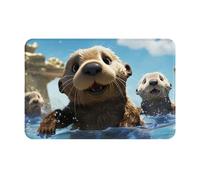 Zerbino Di Benvenuto Lovely Sea Otter Print, Classico Tappetini Da Bagno Lavabile Tappeto Da Esterno 40X60Cm Per Casa Cucina Giardino