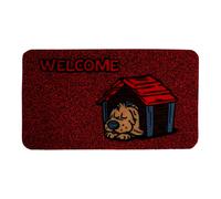Zerbino di Benvenuto Tappeto da Ingresso Fondo Antiscivolo in Poliestere Vinile