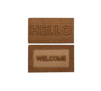 Zerbino DKD Home Decor Marrone Gomma Cocco [75 x 45 x 2,3 cm] [2 Unità]