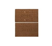 Zerbino DKD Home Decor Marrone Gomma Cocco [75 x 45 x 2,3 cm] [2 Unità]