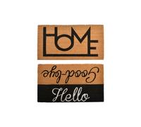 Zerbino DKD Home Decor Nero Marrone Gomma [75 x 45 x 1,5 cm] [2 Unità]