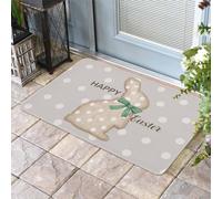Zerbino Entrata Happy Easter Bunny Abstract Art Polka Dot Rabbit, Moderno Tappetino Da Bagno Classico Tappeto Ingresso 40X60Cm Per Camera Ingresso Interno