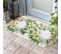 Zerbino Entrata Spring Florwers Wreath Botanical Blooms, Indistruttibile Tappetini Multiuso Tappeto Doccia 40X60Cm Per Cucina Casa Giardino