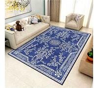 Zerbino Esterno Zerbino 60X90cmFiori bianchi su sfondo blu Ingresso casa Tappetino Zerbino Camera da Letto Bagno Casa Assorbente Tappeto Antiscivolo Tappetino